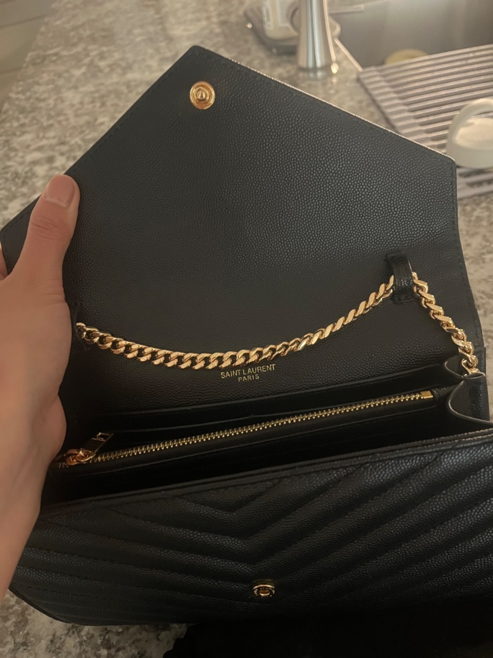 YSL BLACK CROSSBODY BAG - Picture 6 of 12